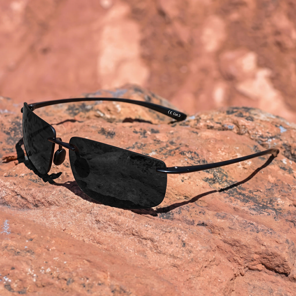 Zenith Rimless Polarized Sunglasses