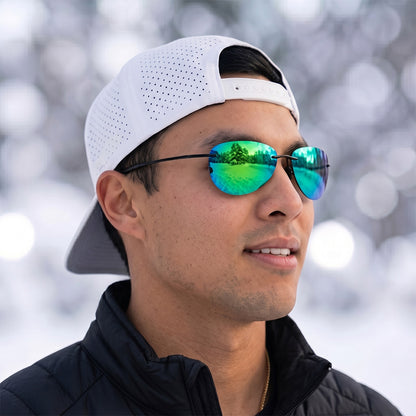 Aviator Rimless Polarized Sunglasses