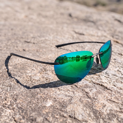Aviator Rimless Polarized Sunglasses