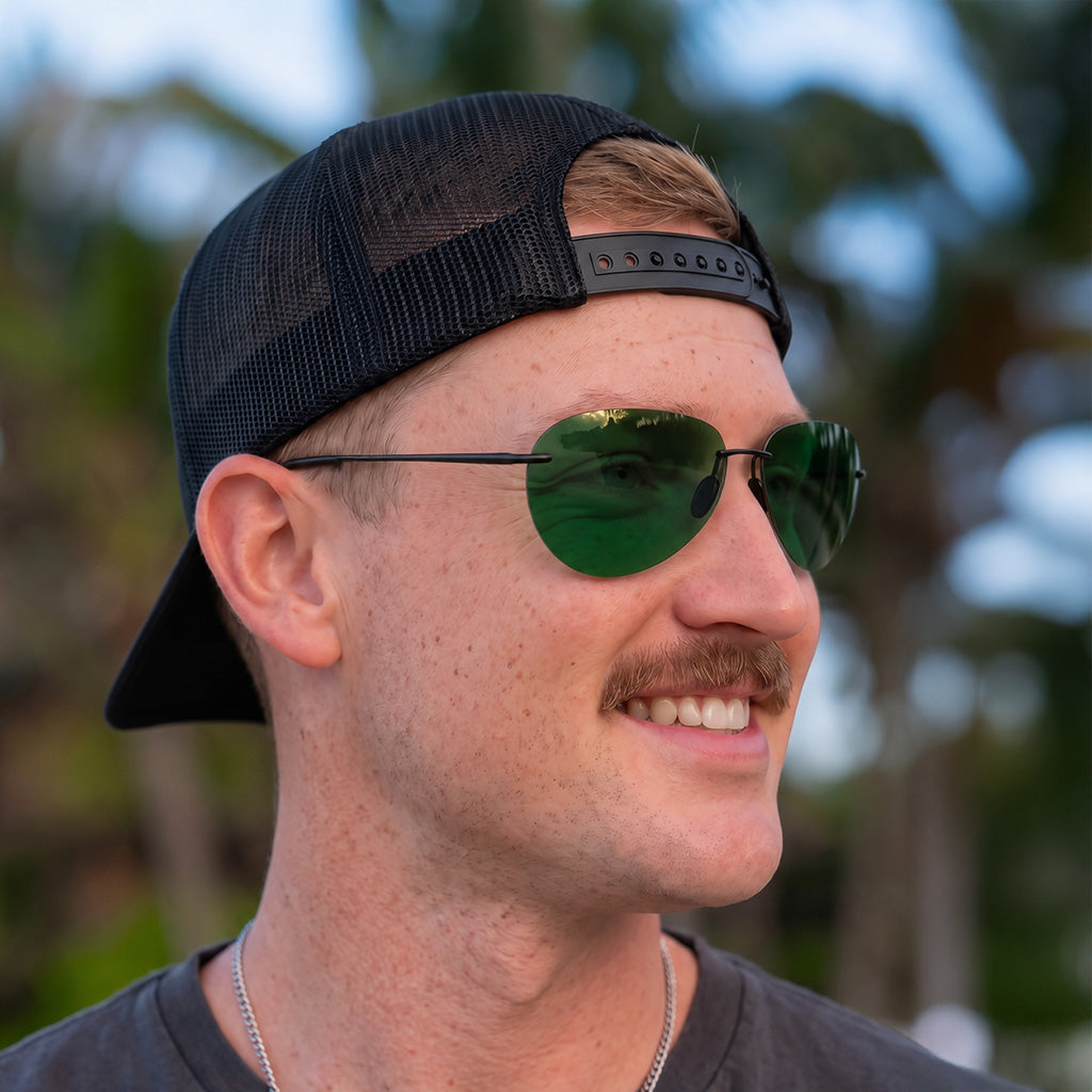 Aviator Rimless Polarized Sunglasses