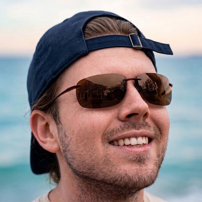 Zenith Rimless Polarized Sunglasses
