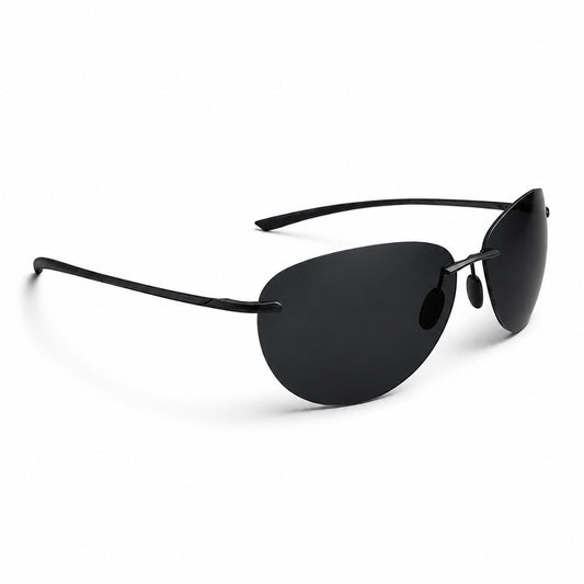 Aviator Rimless Polarized Sunglasses