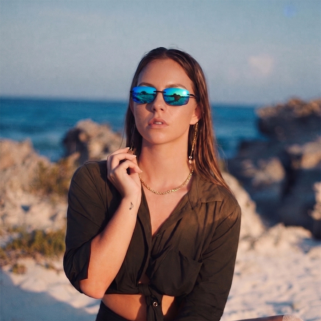 Zenith Rimless Polarized Sunglasses